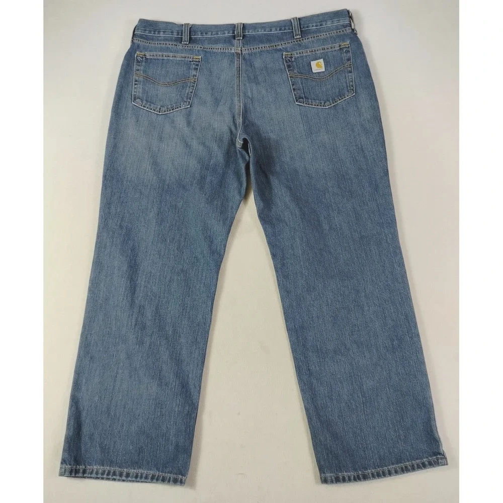 Carhartt‎ Jeans Mens 44x30 Blue Relaxed Fit Straight Denim Workwear 101483 968